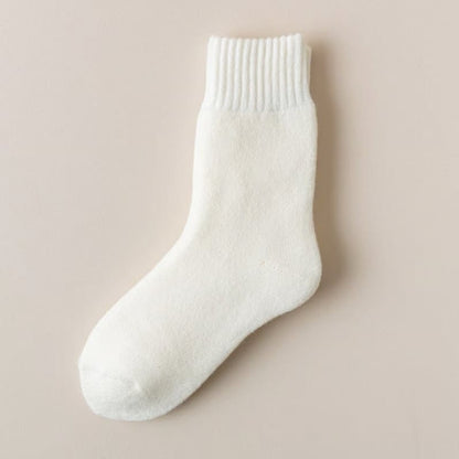 Cilifer®5 Pairs Women's Solid Mid-calf Socks