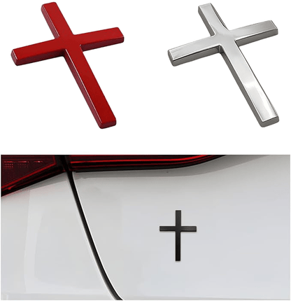 Cilifer®Metal Jesus Christ Cross Badge Stickers