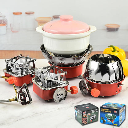 Cilifer® Portable Stainless Steel Gas Stove for Outdoor Camping