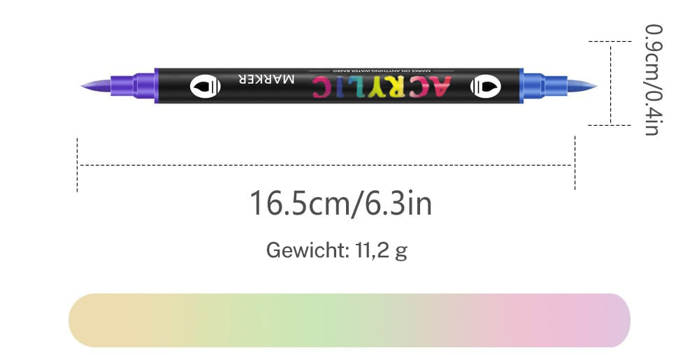 Cilifer®Dual Tip Acrylic Paint Pen Marker