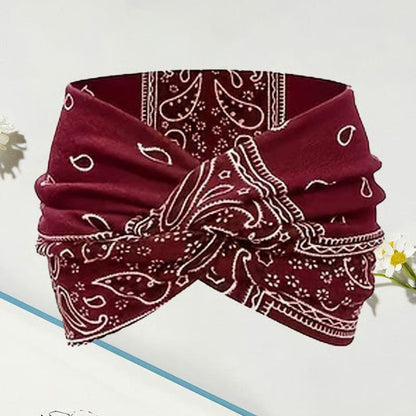 Cilifer®Printed cross yoga headband