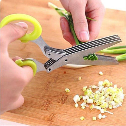 Cilifer®5 Blade Kitchen Salad Scissors