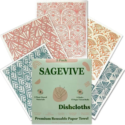 Cilifer®Dishcloths for Kitchen & Cleaning | 5 Pack