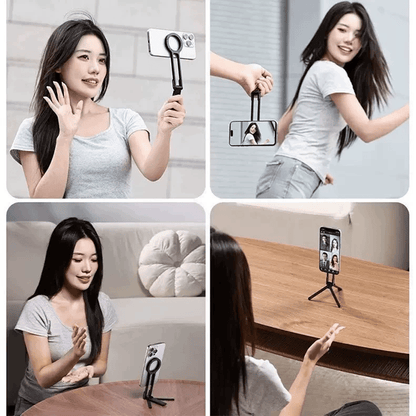 Cilifer®Magnetic Phone Tripod for iPhone. Portable Phone Holder Mini Tripod