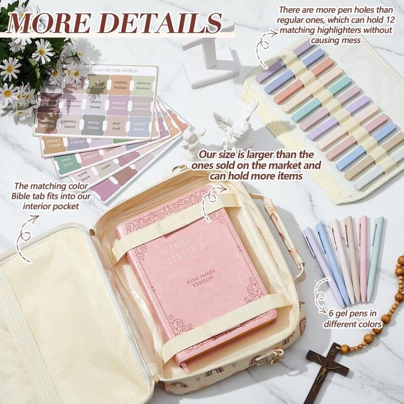 Cilifer®Pretty Bible Bag for Women - Ideal for Church & Gifting!