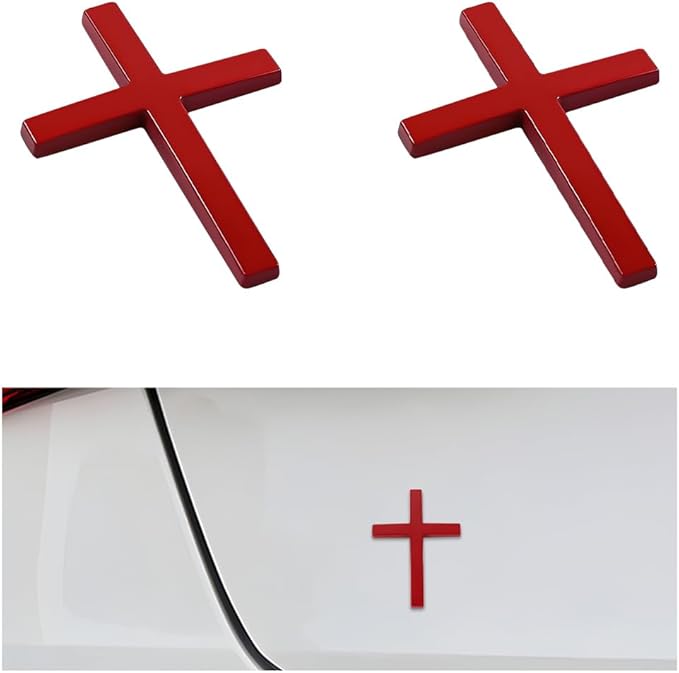 Cilifer®Metal Jesus Christ Cross Badge Stickers