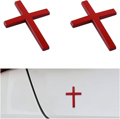Cilifer®Metal Jesus Christ Cross Badge Stickers