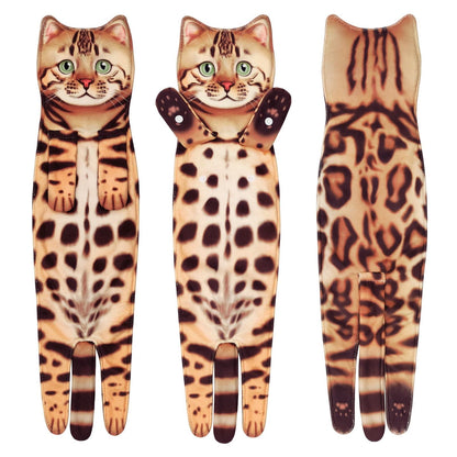 Cilifer® Early Christmas Sale 🎅 Funny Cat Hand Towels