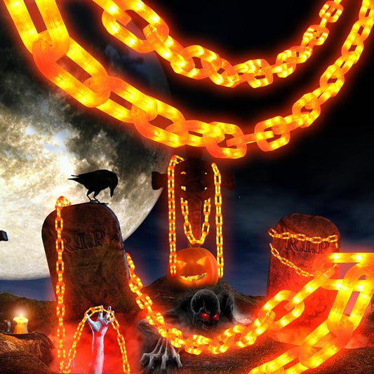 Billhol®Halloween Decoration Battery Light String - 10ft 160 LED Plastic Chain Light String