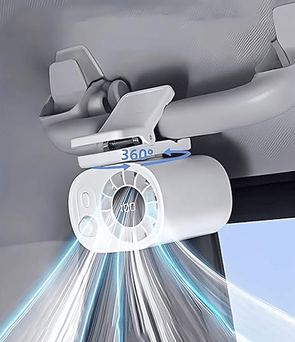CZTICLE® 🏆 50K+ SOLD! – Almost Gone 🚗Car Clip On Fan 360°🔄| LED Display📈| USB⚡