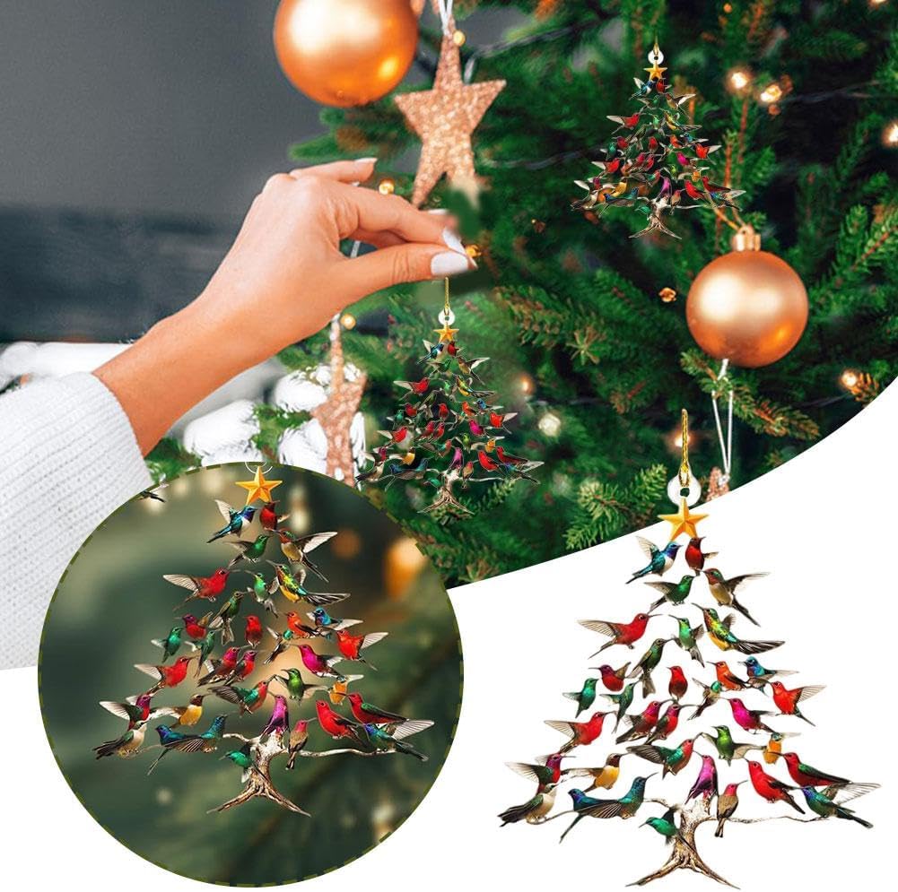 CZTICLE® 🔥🐦🎄Hummingbird Christmas 2D Acrylic Ornament