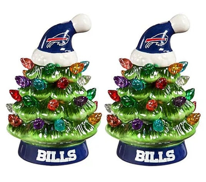 CZTICLE®🌲Evergreen Set of 2 4 LED Christmas Tree with NFL Team Logo