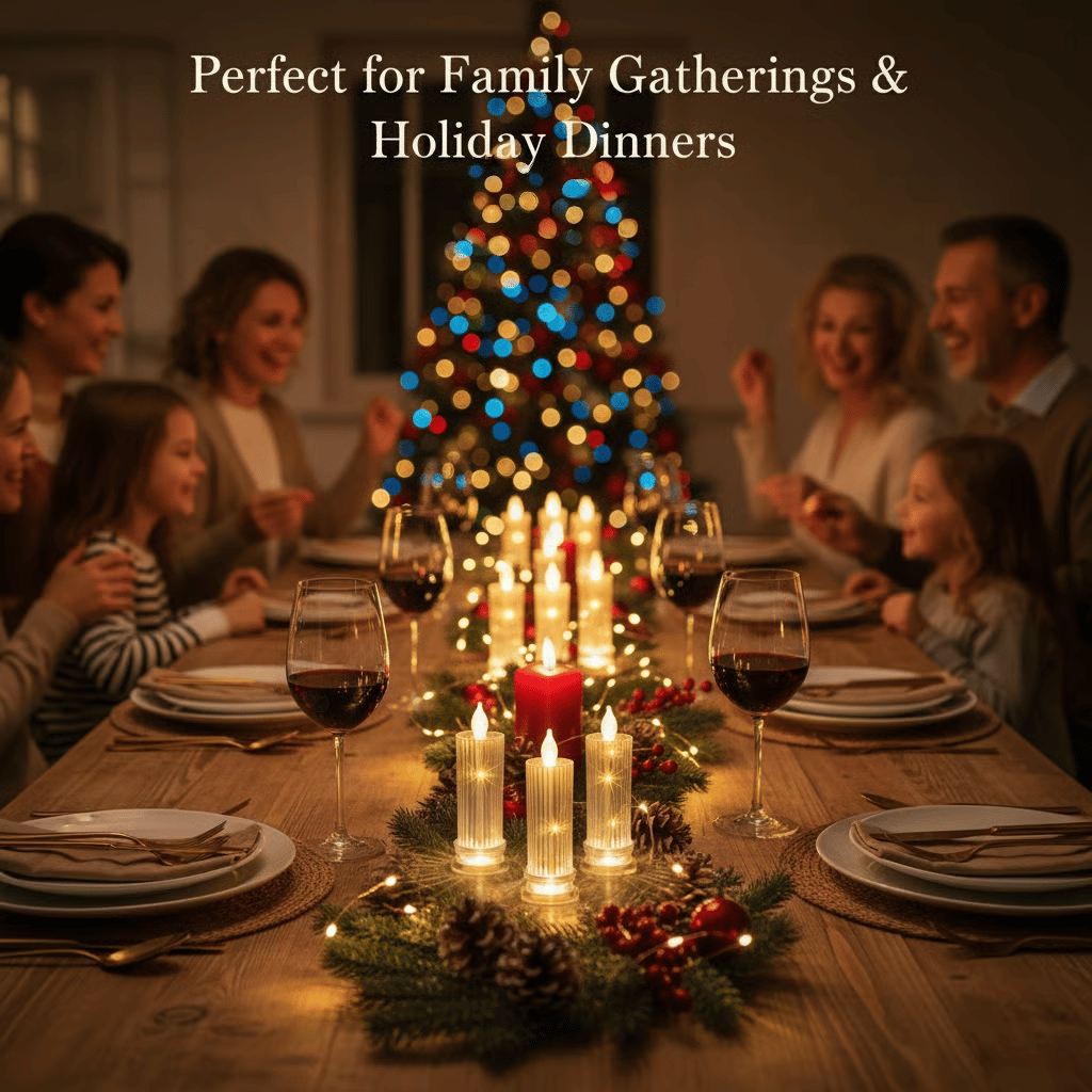 Cilifer®LED Crystal Candle Lights(4pcs in 1 set)