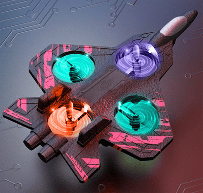 Cilifer®RC Stunt Fighter Jet Toy for Kids with 360° Flips & LED Lights