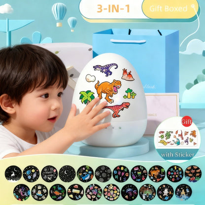 Cilifer®Dinosaur Egg Night Light Projector with Bluetooth Speaker For Kids