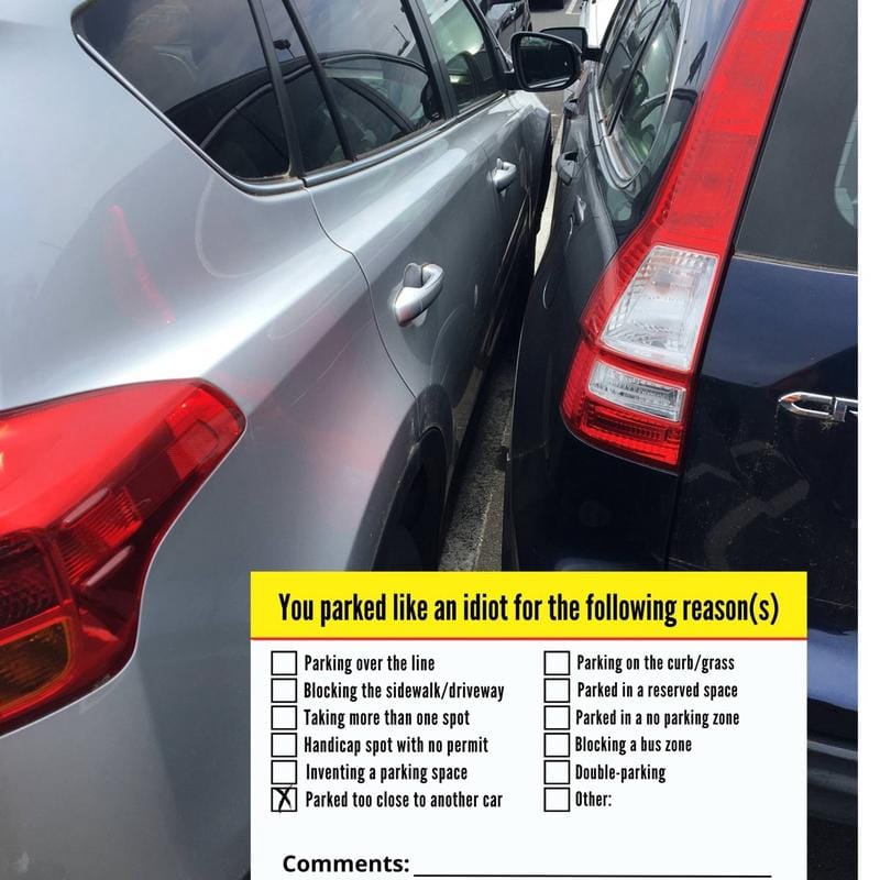 Cilifer®You Parked Like an Id10t Cards