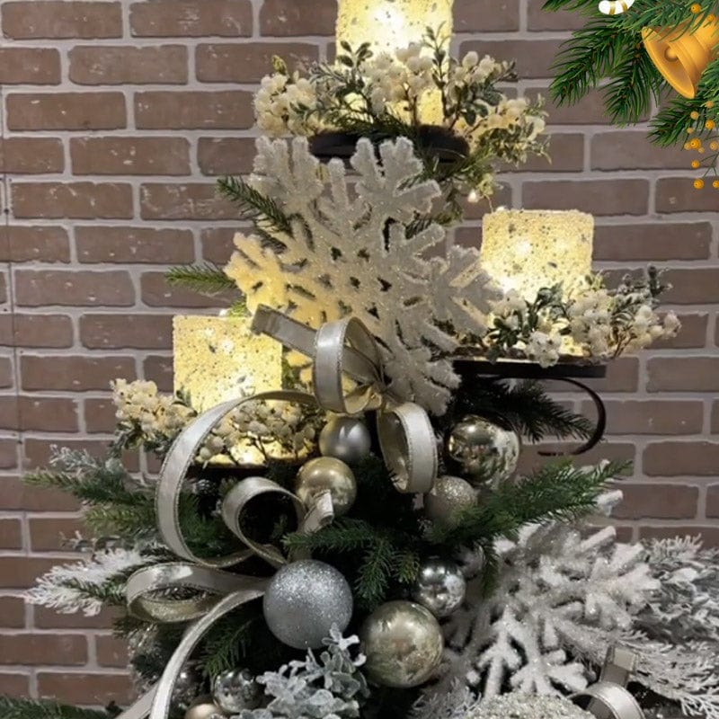 Cilifer®Triple Tree Topper Shelf for Christmas Tree