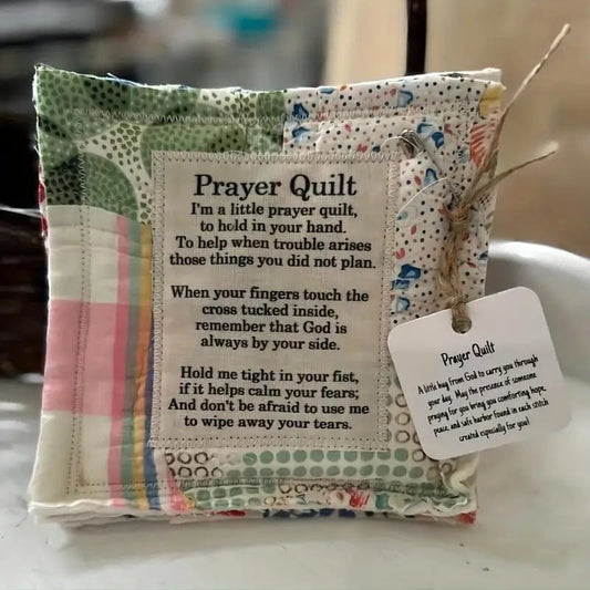 Cilifer®Best Encouraged And Blessed Gift-Prayer Quilt with cross inside