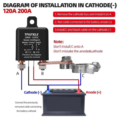 Cilifer®WIRELESS REMOTE CONTROL BATTERY RELAY SWITCH 🔌