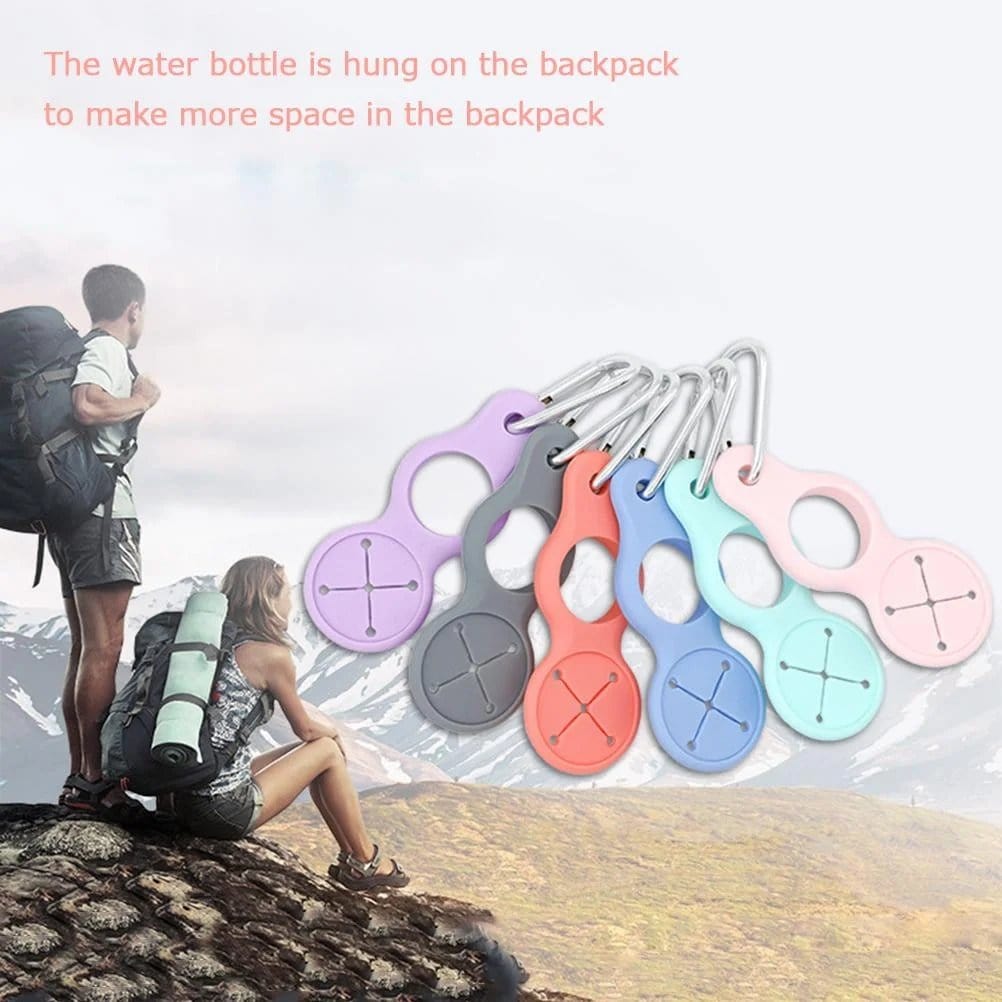 Cilifer®Silicone Sport Kettle Buckle Outdoor Carabiner Water Bottle Holder