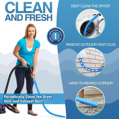 Cilifer® Dryer Vent Cleaner Kit Dryer Lint Vacuum Attachment with Stretch Universal Connector