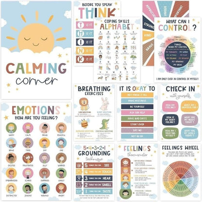 CZTICLE®🔥Last Day 49% OFF❤️12 Pcs Calming Corner Posters