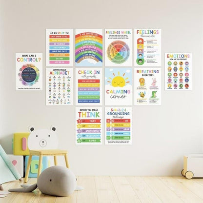 CZTICLE®🔥Last Day 49% OFF❤️12 Pcs Calming Corner Posters