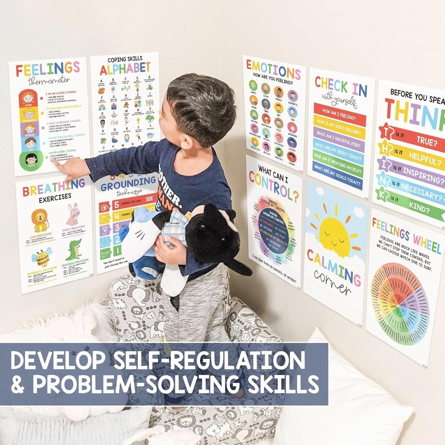 CZTICLE®🔥Last Day 49% OFF❤️12 Pcs Calming Corner Posters