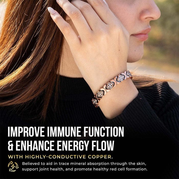 CZTICLE®🚀 Fresh Week Fresh Discounts 60% OFF -🍀Clover Copper Magnet Bracelet