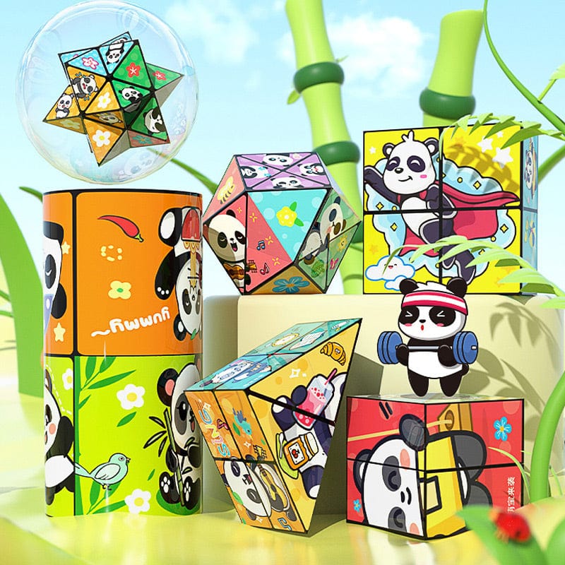 CZTICLE®Creative Folding Panda Cube Toy for Kids