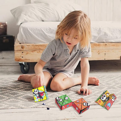 CZTICLE®Creative Folding Panda Cube Toy for Kids