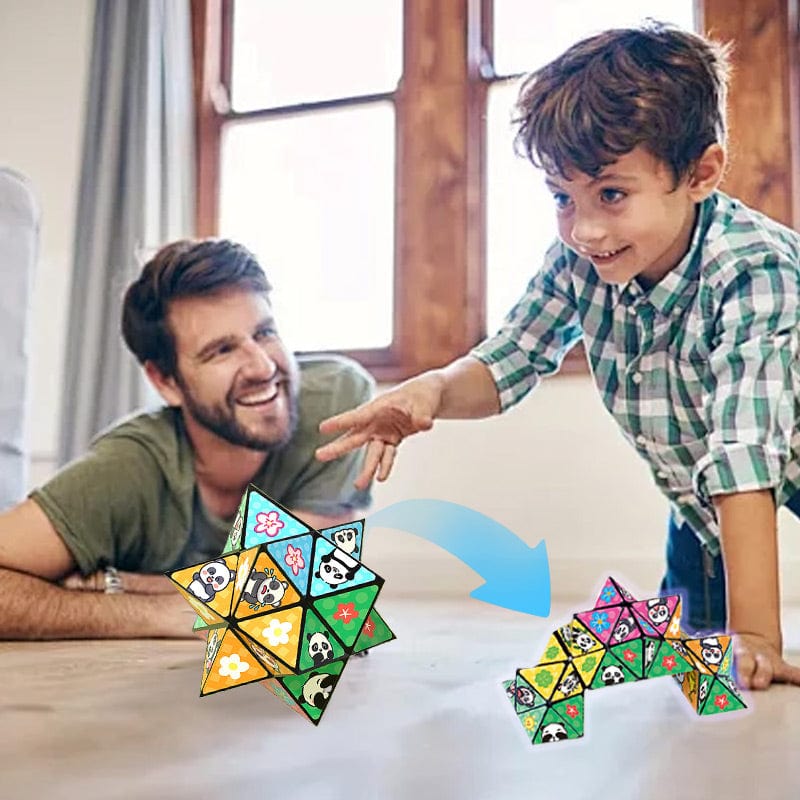 CZTICLE®Creative Folding Panda Cube Toy for Kids