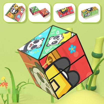 CZTICLE®Creative Folding Panda Cube Toy for Kids