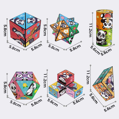 CZTICLE®Creative Folding Panda Cube Toy for Kids