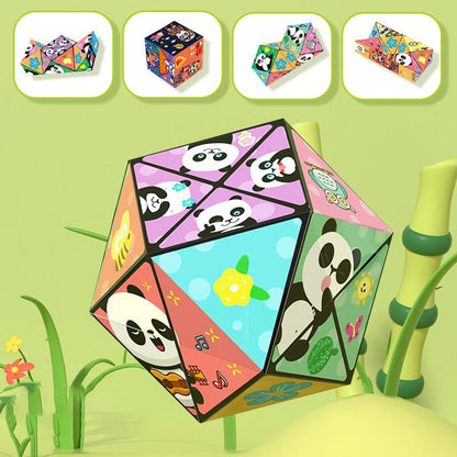 CZTICLE®Creative Folding Panda Cube Toy for Kids