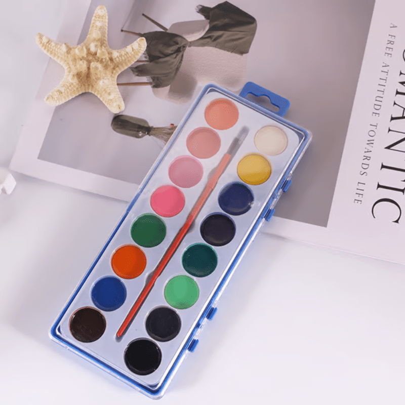 Cilifer®🎁Early Xmas Sales - 50% OFF🎅Watercolor Workbook for Beginners with 16 Colors Paint