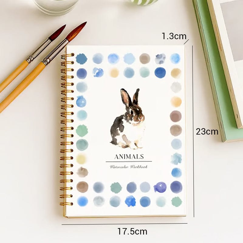 Cilifer®🎁Early Xmas Sales - 50% OFF🎅Watercolor Workbook for Beginners with 16 Colors Paint