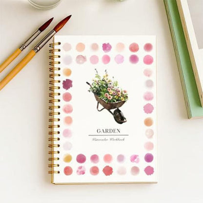 Cilifer®🎁Early Xmas Sales - 50% OFF🎅Watercolor Workbook for Beginners with 16 Colors Paint
