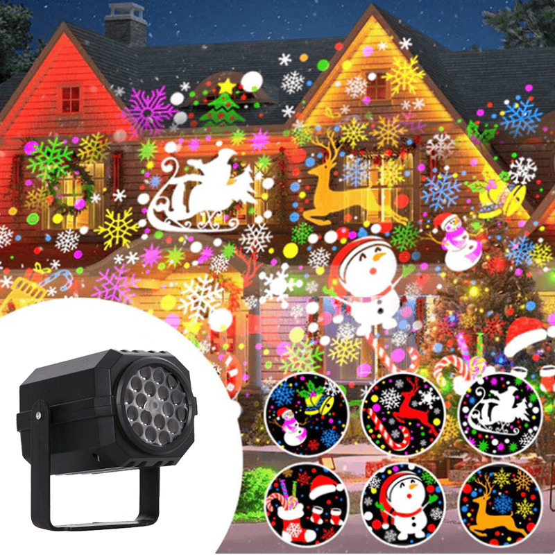 Cilifer®Rotating LED Christmas Pattern Projector Light
