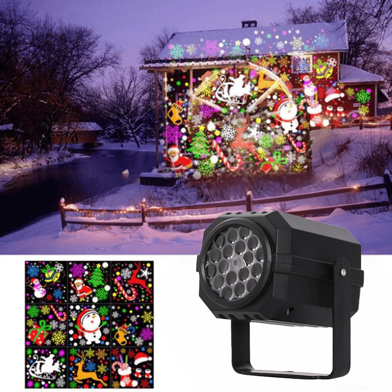 Cilifer®Rotating LED Christmas Pattern Projector Light